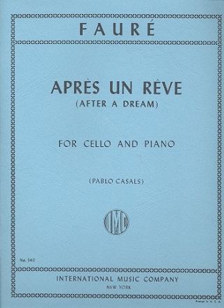 Après un rêve for violoncello and piano