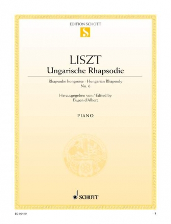 Ungarische Rhapsodie Nr.6 für Klavier