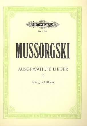 Ausgewhlte Lieder Band 1 fr hohe/ mittlere Stimme und Klavier (dt)