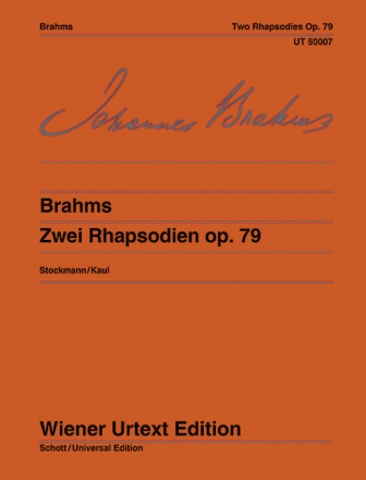 2 Rhapsodien op.79 fr Klavier