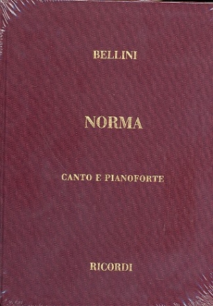 Norma tragedia lirica in due atti Klavierauszug (it) gebunden