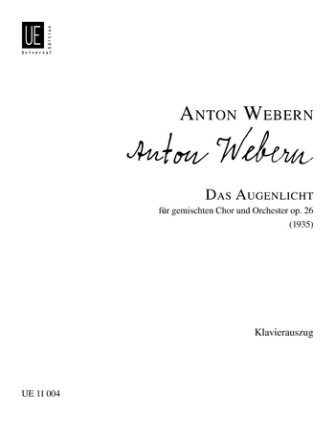 Das Augenlicht op.26 fr Gesang und Klavier