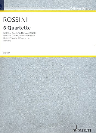 6 Quartette Band 2 (Nr.4-6) fr Flte, Klarinette, Horn und Fagott Stimmen