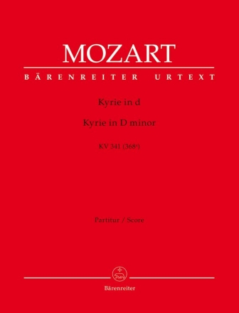 Kyrie d-Moll KV341 fr Chor, Orchester und Orgel Partitur