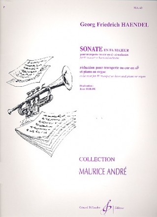 Sonate fa majeur pour trompette ou cor Sib et piano ou orgue