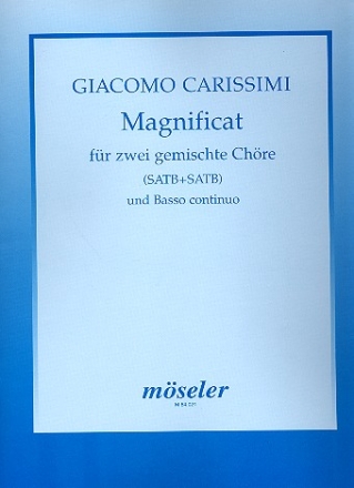 Magnificat für gem Chor (SSAATTBB) und bc Partitur