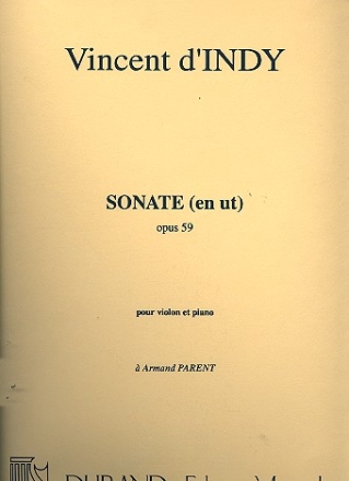 Sonate ut majeur op.59 pour violon et piano