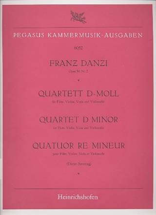 Quartett d-Moll op.56,2 Flte, Violine, Viola und Violoncello Stimmen
