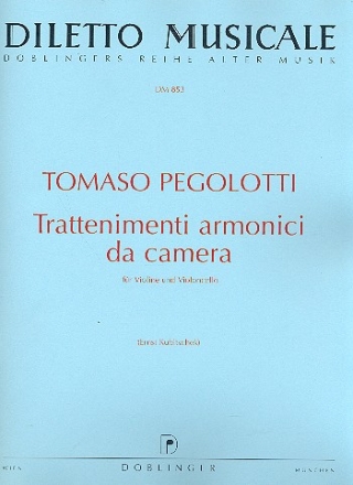 Trattenimenti armonici da camera fr Violine und Violoncello