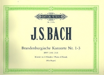 Brandenburgische Konzerte Nr.1-3 fr Klavier zu 4 Hnden