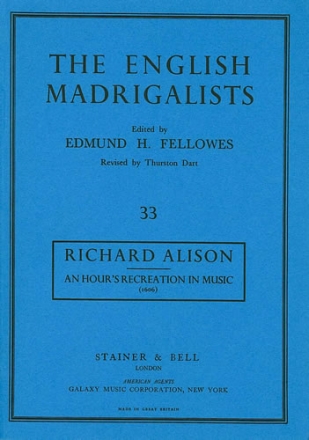 An hour's recreation in music (1606) for 4 voices score (en)