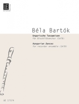 Ungarische Tanzweisen fr 4 Blockflten (SATB) Partitur und Stimmen