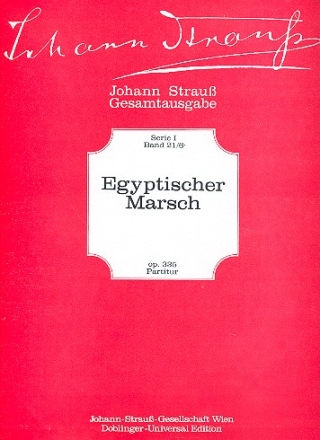Egyptischer Marsch op.335 fr Orchester Partitur