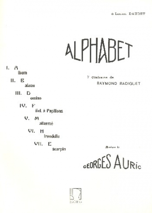 Alphabet pour chant et piano (fr)