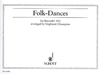 Folk-Dances from the english dancing master 1650 for SAT recorders score