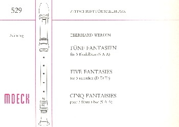 5 Fantasien fr 3 Blockflten (SAA)