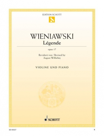 Legende op.17 fr Violine und Klavier