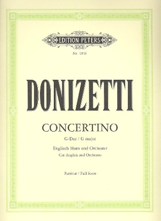 Concertino fr Englischhorn und Orchester Partitur