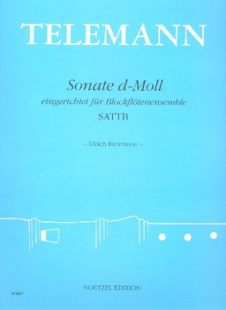 Sonate d-Moll fr 5 Blockflten (SATTB) Partitur