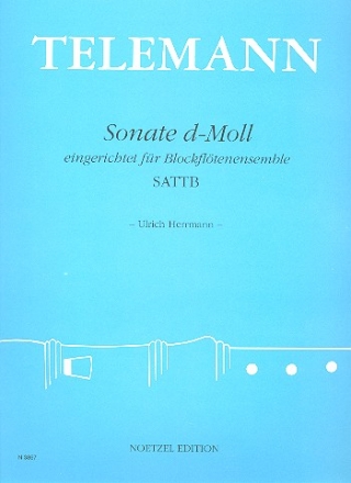 Sonate d-Moll fr 5 Blockflten (SATTB) Partitur