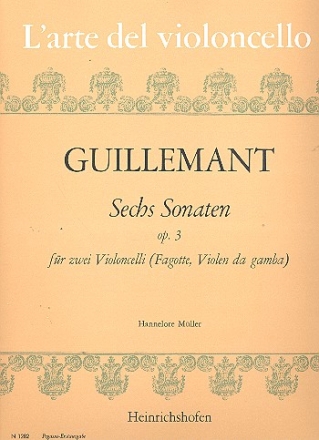 6 Sonaten op.3 fr 2 Violoncelli Spielpartitur