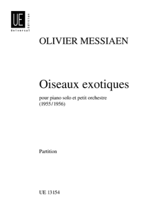 Oiseaux exotiques fr Klavier und Orchester Studienpartitur