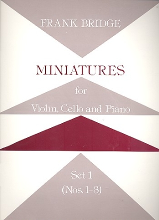 Miniatures Set 1 (nos.1-3) for violin, cello and piano