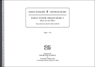 EARLY TUDOR ORGAN MUSIC I, MUSIC FOR THE OFFICE CALDWELL, JOHN, ED