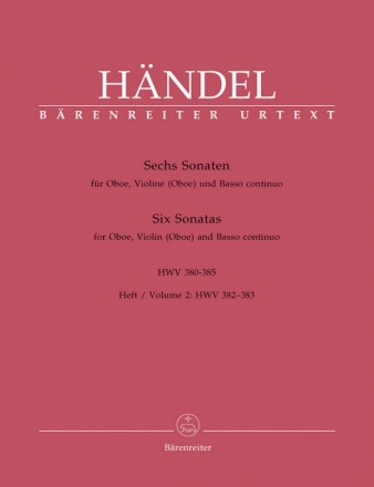 6 Sonaten Band 2 (Nr.3-4) fr Oboe, Violine (Oboe) und Bc