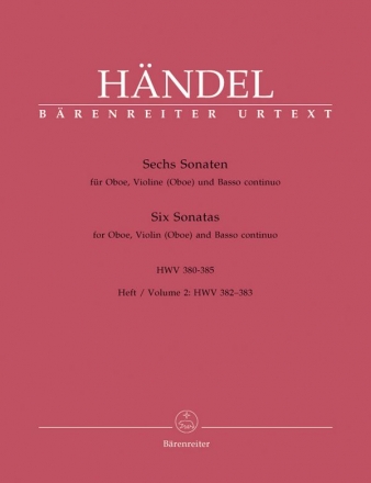 6 Sonaten Band 2 (Nr.3-4) fr Oboe, Violine (Oboe) und Bc