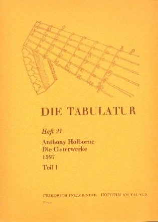 Die Cisterwerke aus der Schule von 1597 Teil 1 Werke fr Cister solo