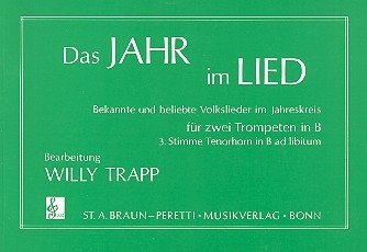 Das Jahr im Lied fr 2 Trompeten (Tenorhorn ad libitum) Partitur