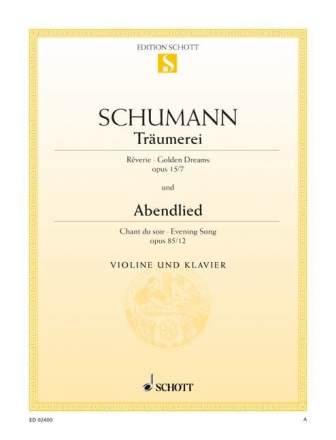 Trumerei / Abendlied op. 15/7 und 85/12 fr Violine und Klavier