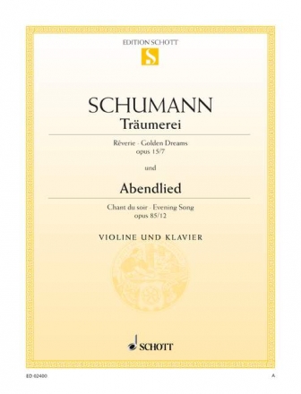 Trumerei / Abendlied op. 15/7 und 85/12 fr Violine und Klavier