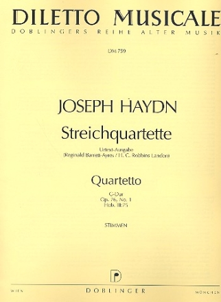 Streichquartett G-Dur op.76,1 Hob.III:75 Stimmen