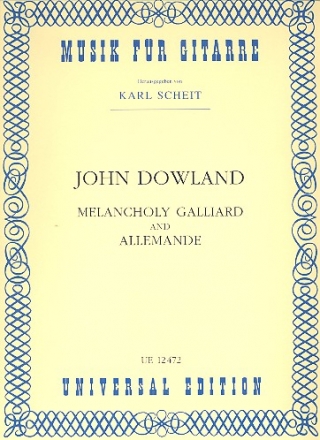 Melancholy Galliard and Allemande fr Gitarre