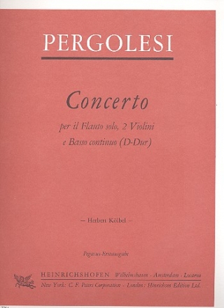 Concerto D-Dur  fr Flte, 2 Violinen und Bc