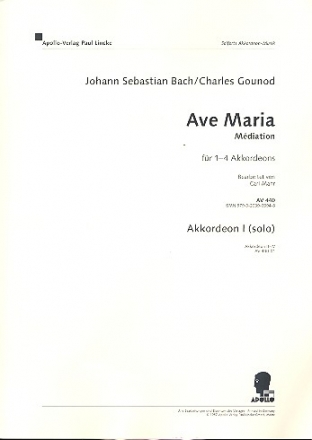Ave Maria Meditation von Bach-Gounod fr Akkordeon