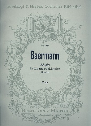 Adagio Des-Dur fr Klarinette und Streichorchester Viola