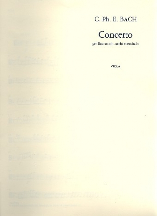 Concerto d-Moll fr Flte, Streicher und Cembalo Viola