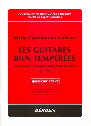 Les guitares bien temperes op.199 vol.4 pour 2 guitares partition