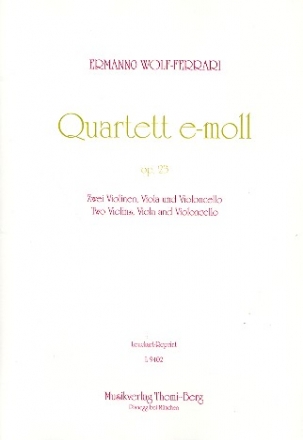 Streichquartett e-Moll op.23  Stimmen