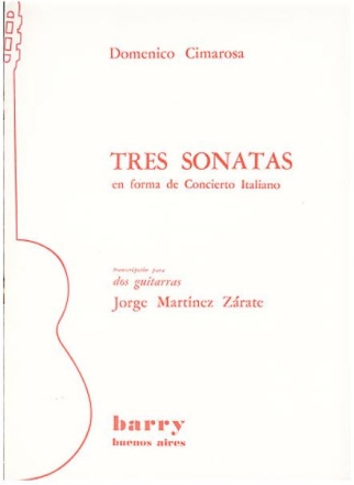 3 Sonatas para 2 guitarras Spielpartitur