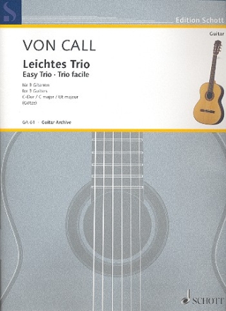 Leichtes Trio C-Dur op.26 für 3 Gitarren Spielpartitur