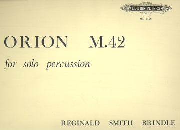 Orion M. 42 for solo percussion Partitur