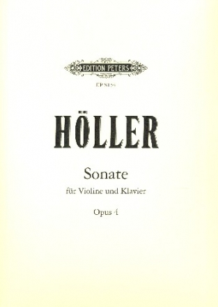 Sonate op.4 (1929, Neufassung 1968) fr Violine und Cembalo