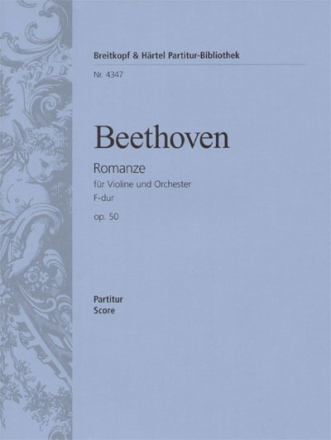 Romanze F-Dur op.50 fr Violine und Orchester Partitur