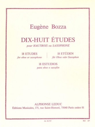 18 tudes pour hautbois