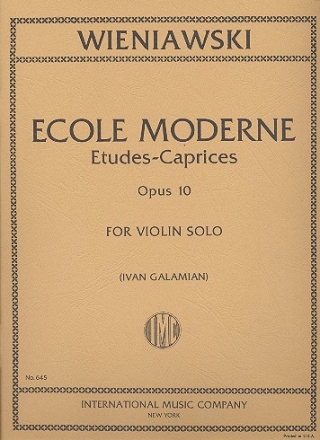 cole moderne - 10 tudes caprices op.10 for violin