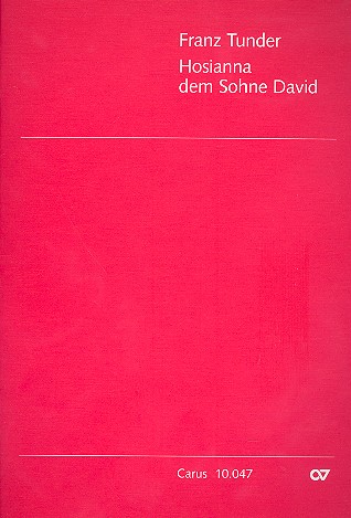 Hosianna dem Sohne Davids fr gem Chor (SSATB), 2 Violinen, 2 Violen und Bc,   Partitur (dt)